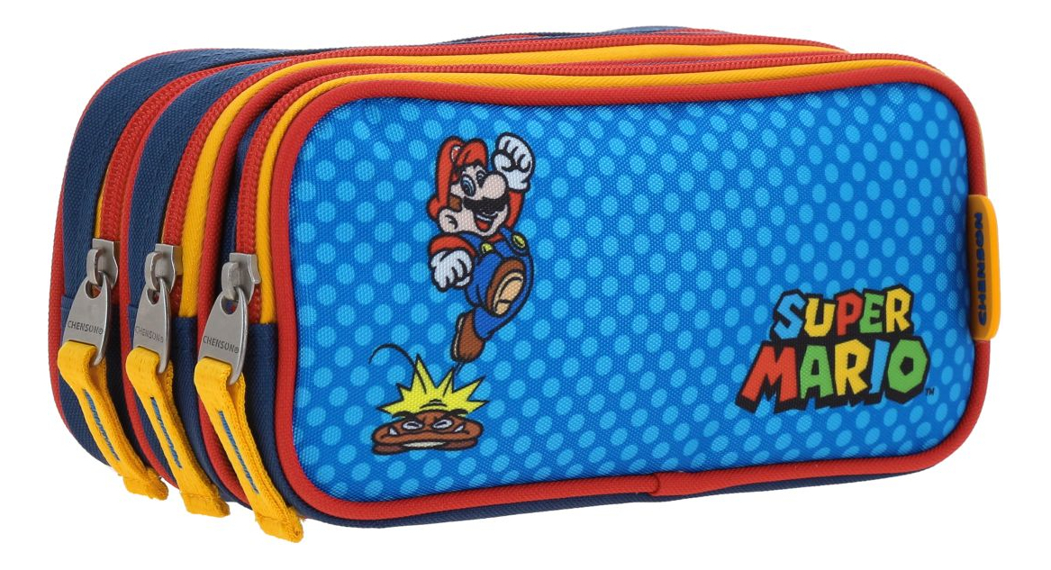 Lapicera Escolar Mario Bros Onder Mb70510-9 Color Azul - vista 2