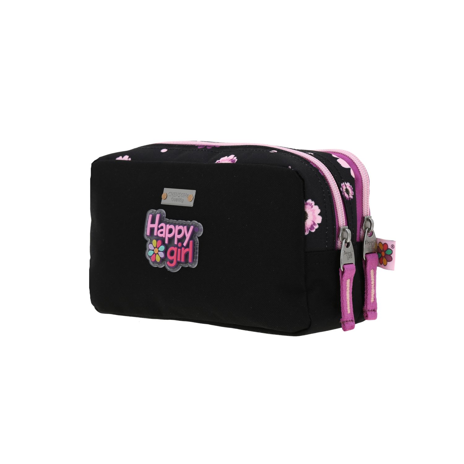 Lapicera escolar para niña Happy Girl by Chenson en color negro – Doble compartimento 5