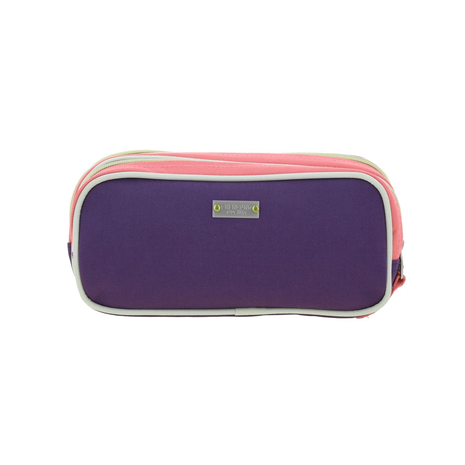 Lapicera escolar rosa Happy Girl by Chenson con triple compartimento 4