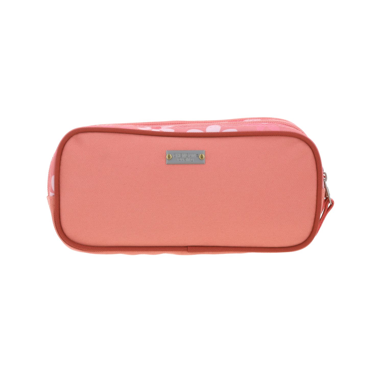 Lapicera escolar rosa para niña Happy Girl by Chenson con triple compartimento 4