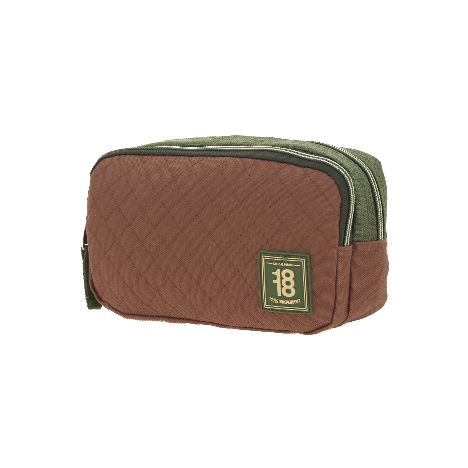 Lapicera escolar verde seco 1818 by Chenson con doble compartimento 2