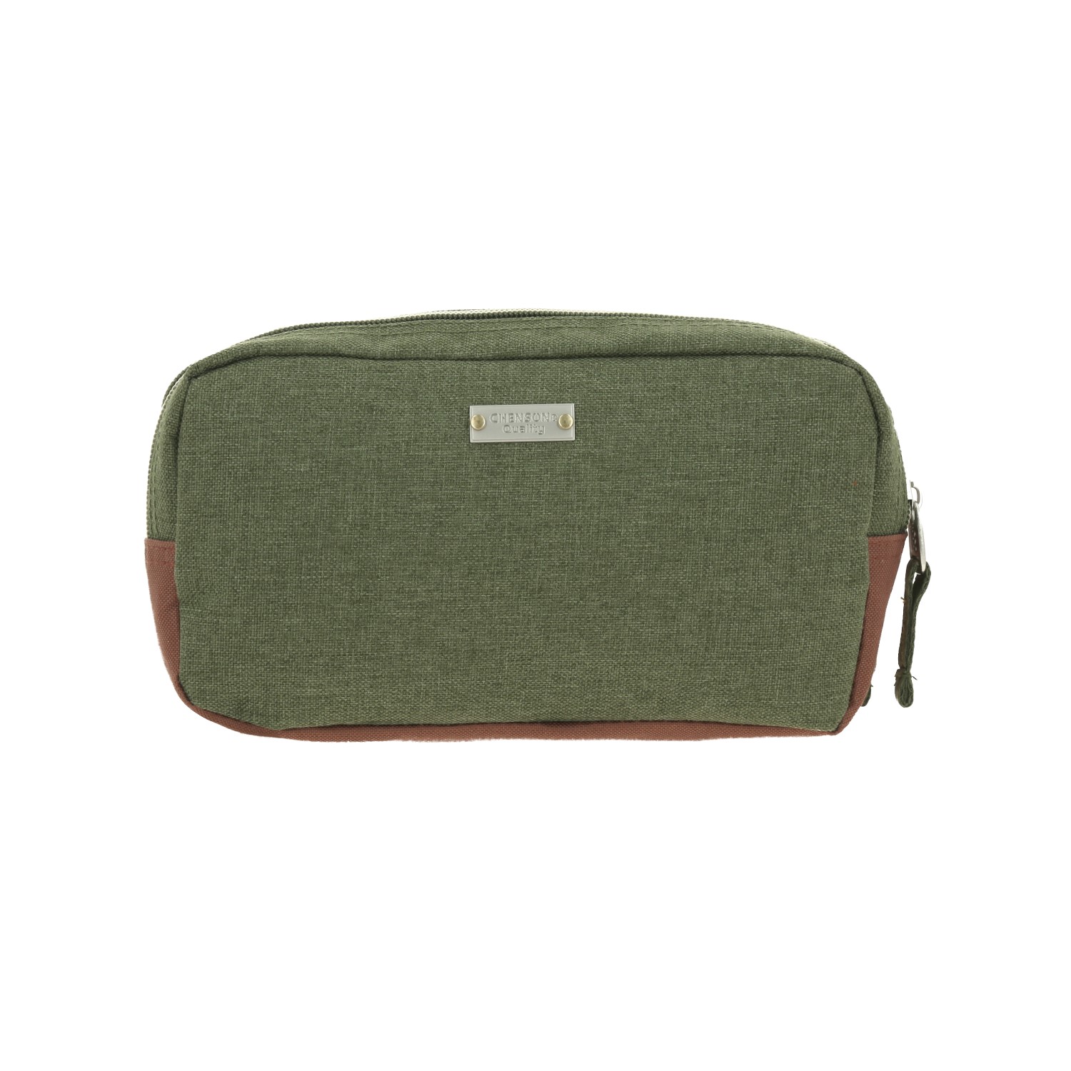 Lapicera escolar verde seco 1818 by Chenson con doble compartimento 4