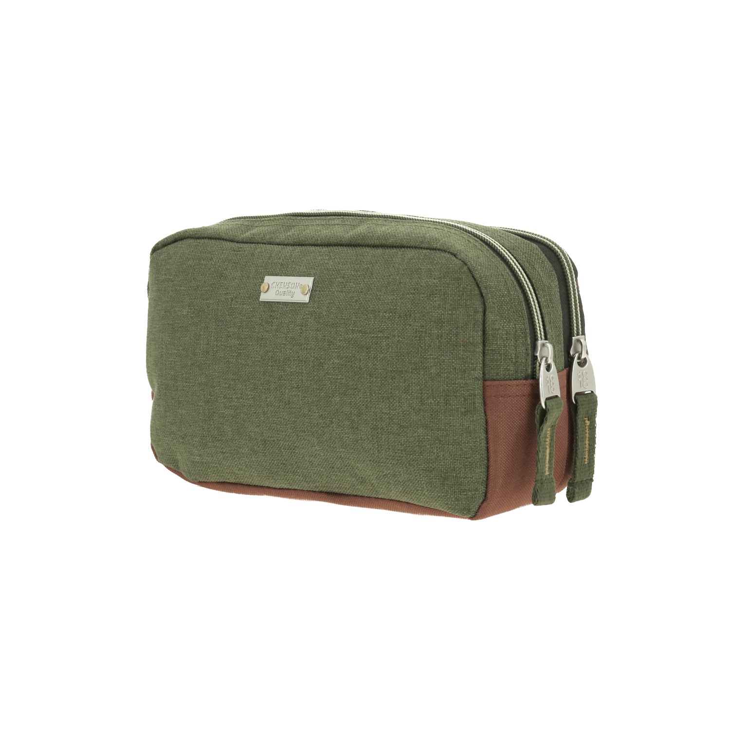 Lapicera escolar verde seco 1818 by Chenson con doble compartimento 5