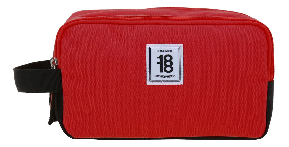 Lapicera Estuche Chenson 1818 Wynn Juvenil Color Rojo Doble Lisa