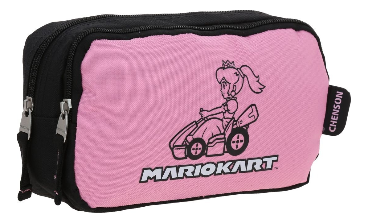 Lapicera Estuche Chenson Super Mario Kart Gogo Para Niña Color Negro Lisa