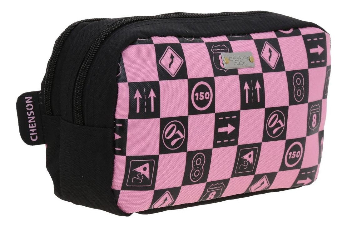 Lapicera Estuche Chenson Super Mario Kart Gogo Para Niña Color Negro Lisa 3