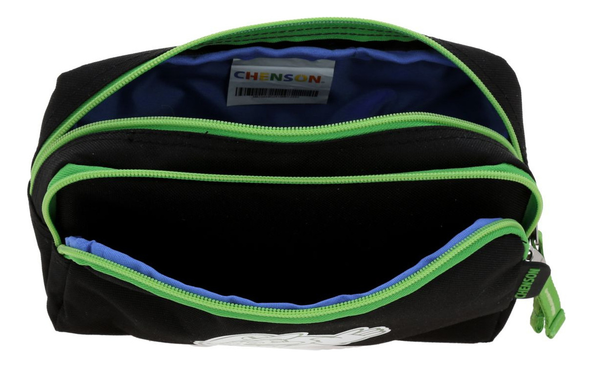 Lapicera Estuche Chenson Super Mario Luigui Tonska Para Niño Color Negro Liso 3