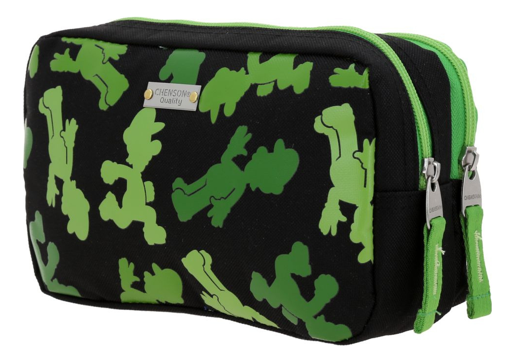 Lapicera Estuche Chenson Super Mario Luigui Tonska Para Niño Color Negro Liso - vista 2
