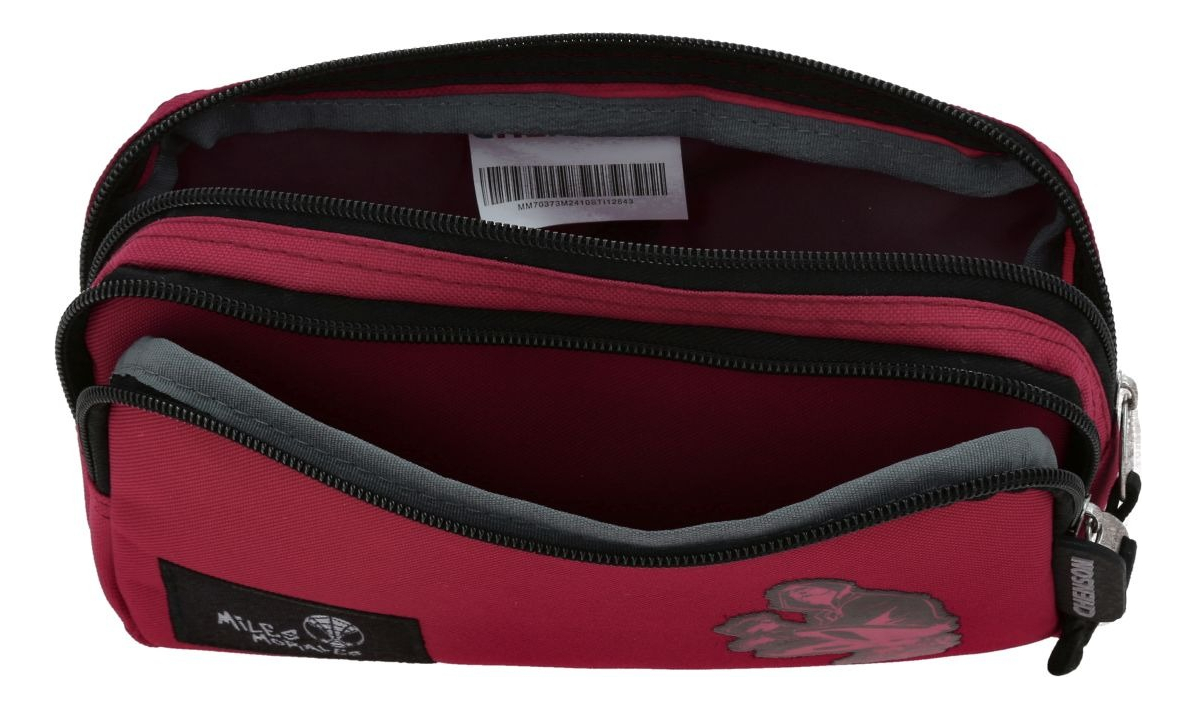 Lapicera Estuche Escolar Chenson Miles Morales Grafo Niño Color Bordó Lisa - vista 2
