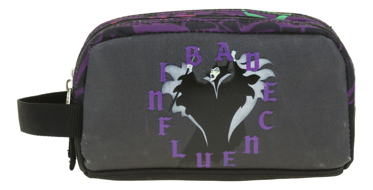 Lapicera Estuche Escolar Juvenil Villanas Lefi Vi66207-3 Color Negro