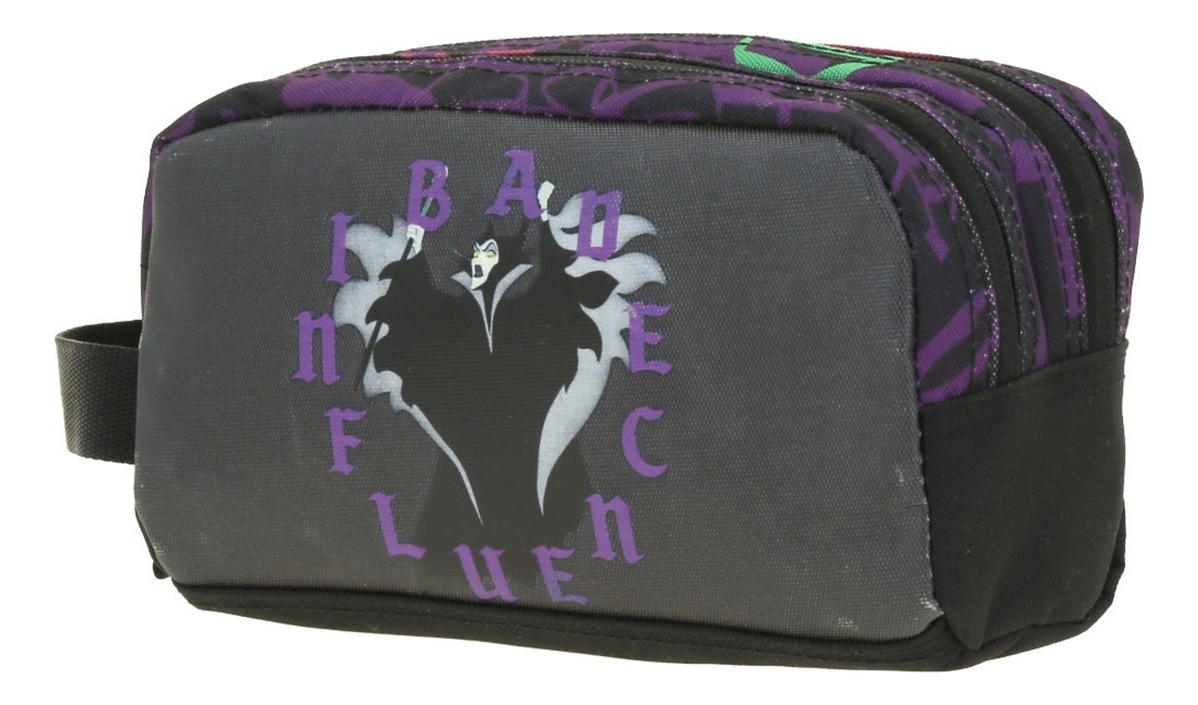 Lapicera Estuche Escolar Juvenil Villanas Lefi Vi66207-3 Color Negro 3