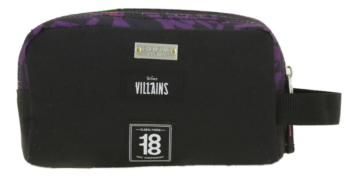 Lapicera Estuche Escolar Juvenil Villanas Lefi Vi66207-3 Color Negro 4