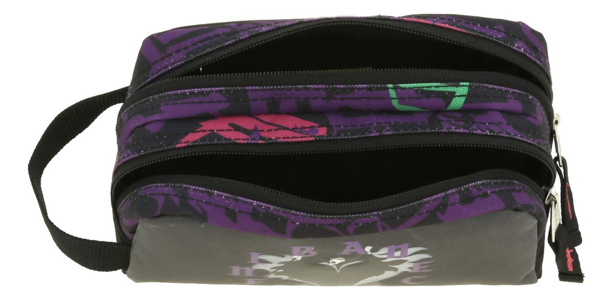 Lapicera Estuche Escolar Juvenil Villanas Lefi Vi66207-3 Color Negro 5