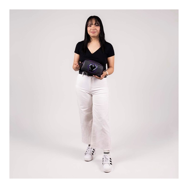 Lapicera Estuche Escolar Juvenil Villanas Lefi Vi66207-3 Color Negro - vista 2