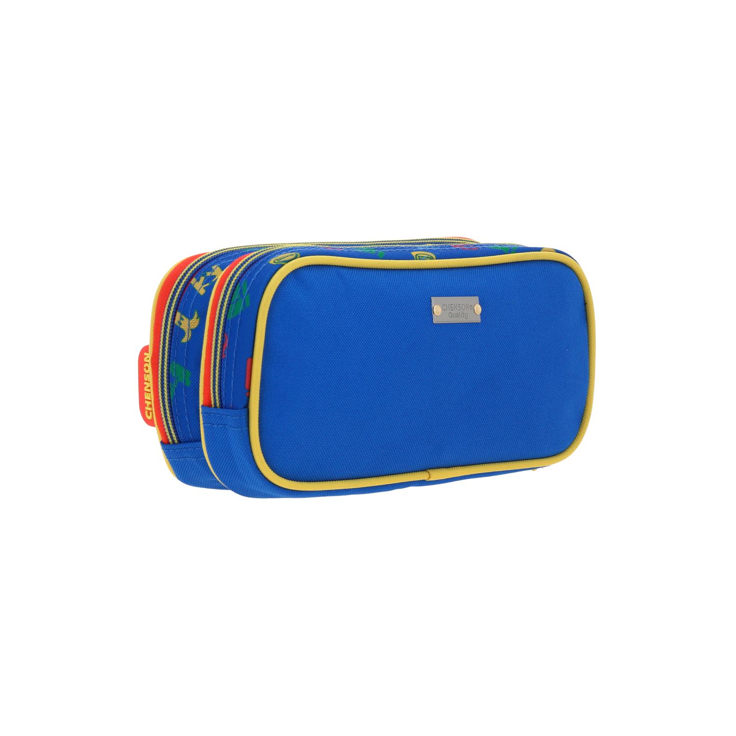 Lapicera Mario Bros by Chenson Azul con Triple Compartimento para Niño 3