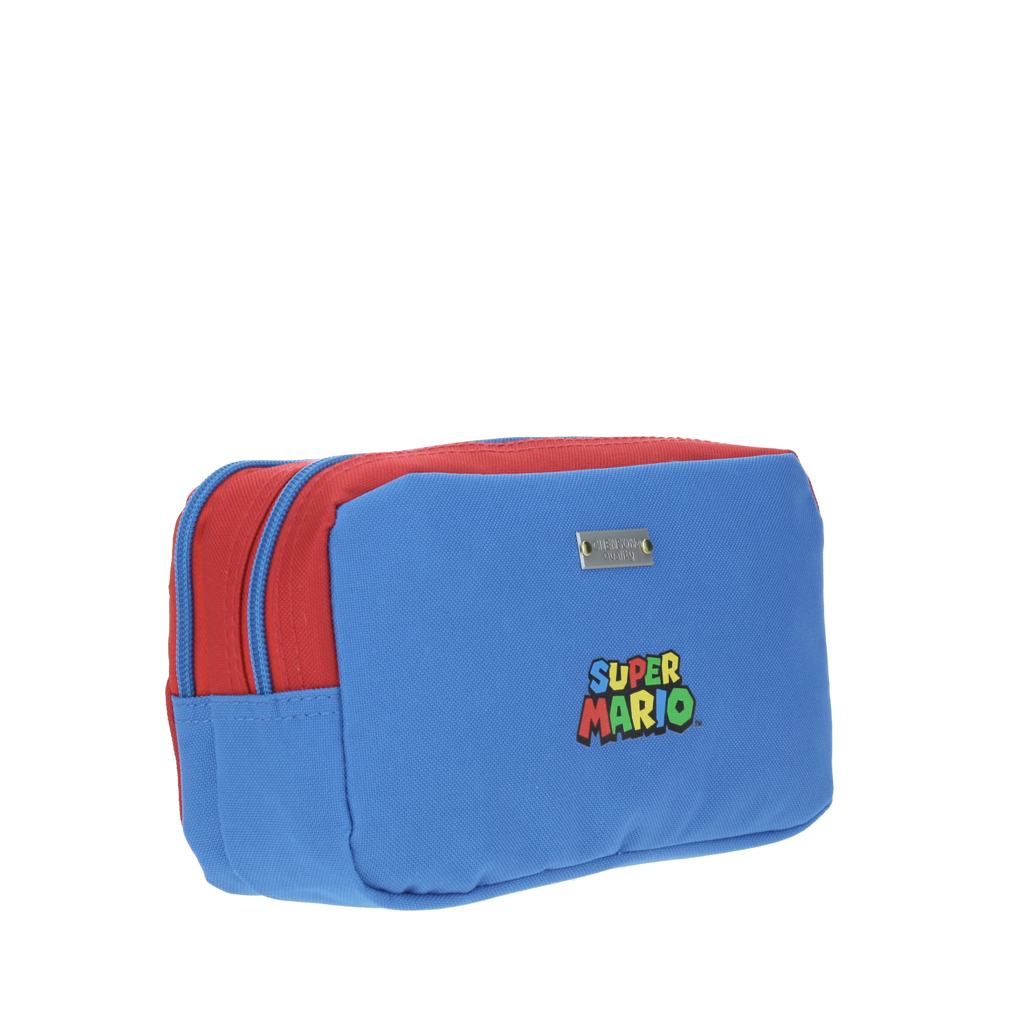 Lapicera Mario Bros by Chenson Azul Doble Compartimento Ideal para Niño 4