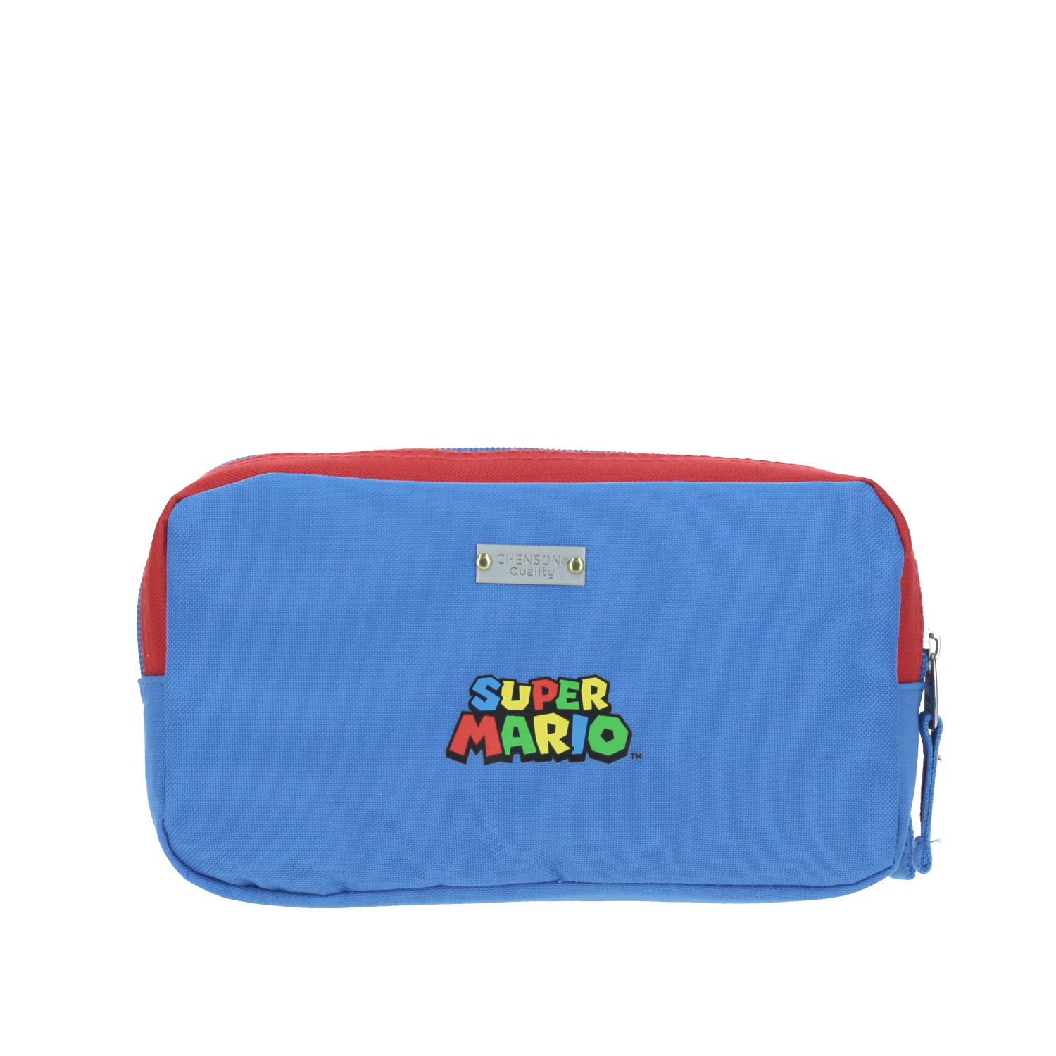 Lapicera Mario Bros by Chenson Azul Doble Compartimento Ideal para Niño 5