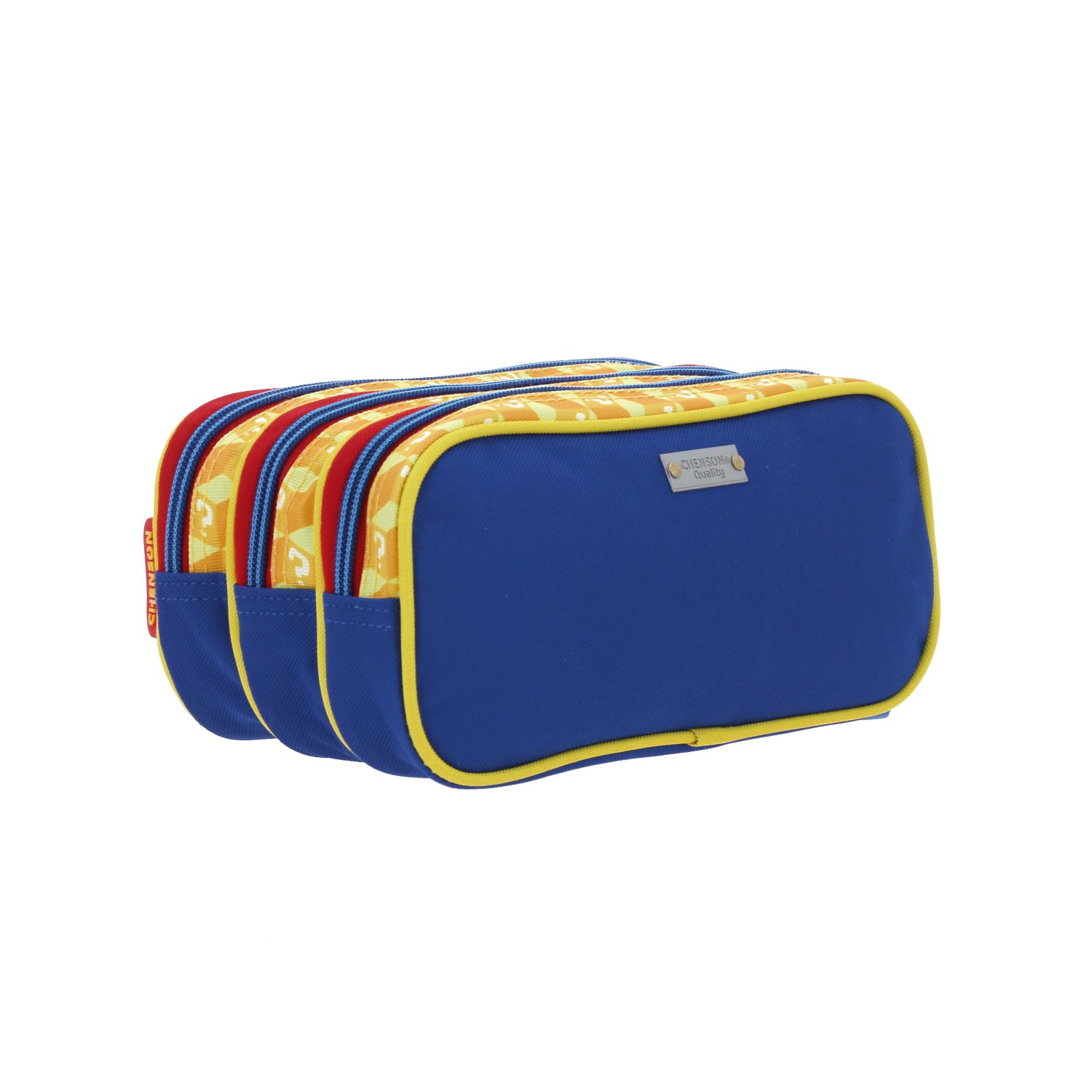 Lapicera Mario Bros by Chenson Azul para Uso Escolar Infantil con Triple Compartimento 3