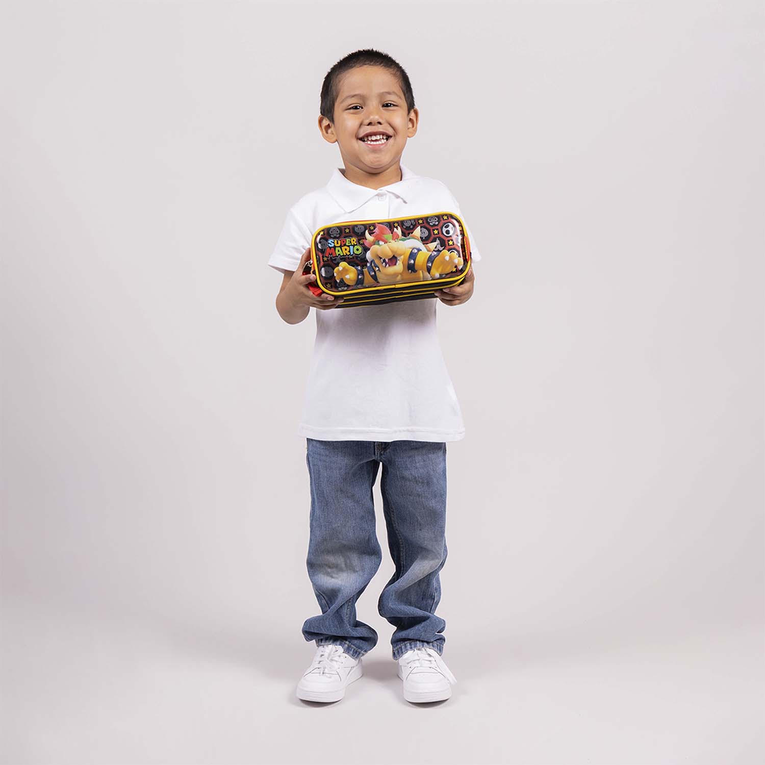 Lapicera Mario Bros by Chenson negra para uso escolar infantil – Estuche escolar práctico - vista 2