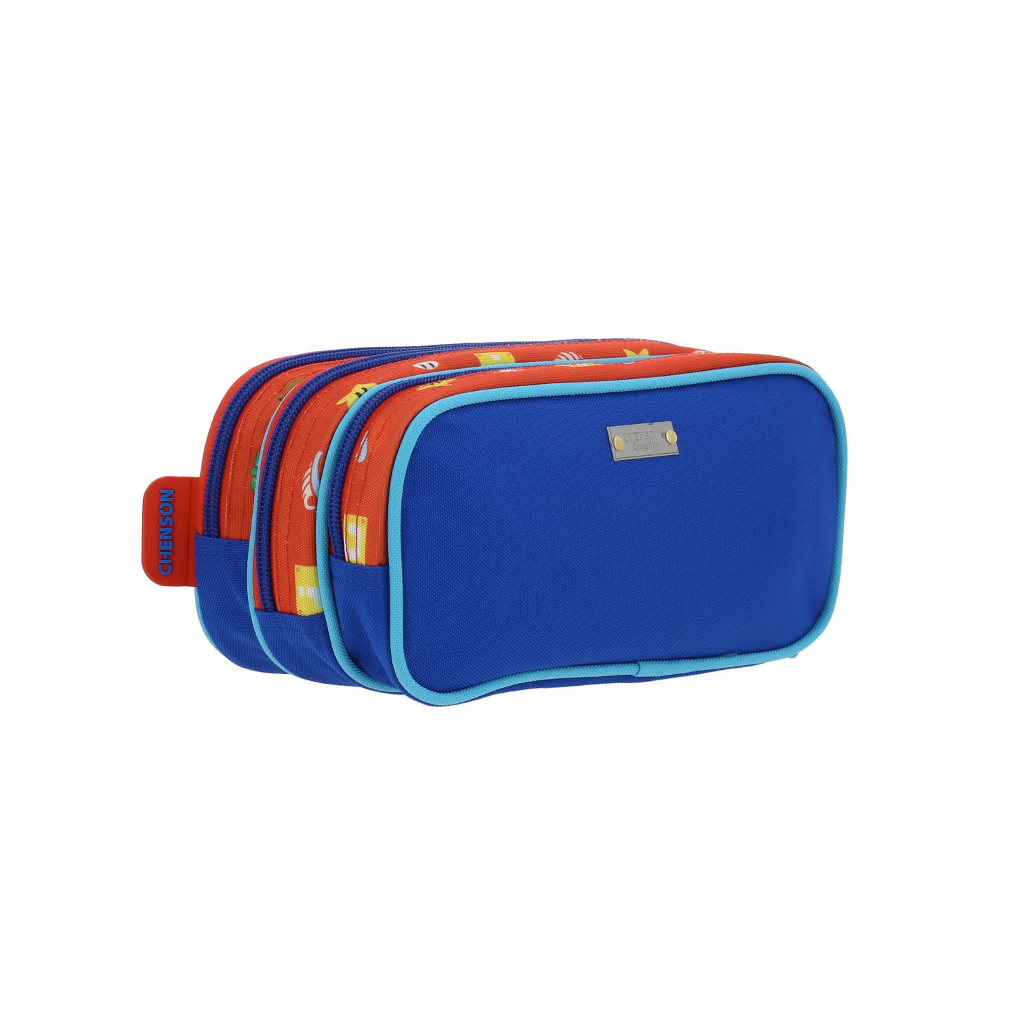 Lapicera Mario Bros by Chenson Roja con Triple Compartimento para Niños 3