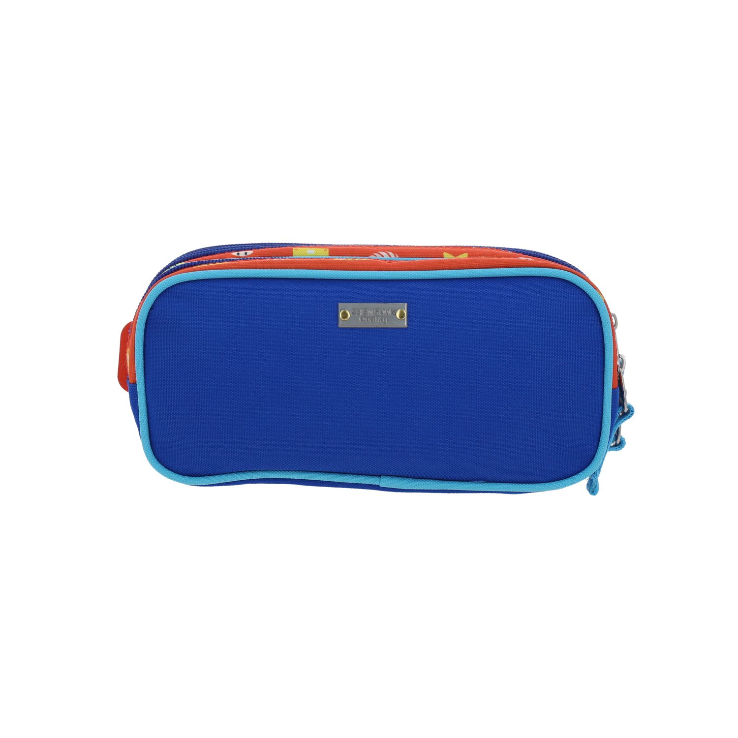 Lapicera Mario Bros by Chenson Roja con Triple Compartimento para Niños 4