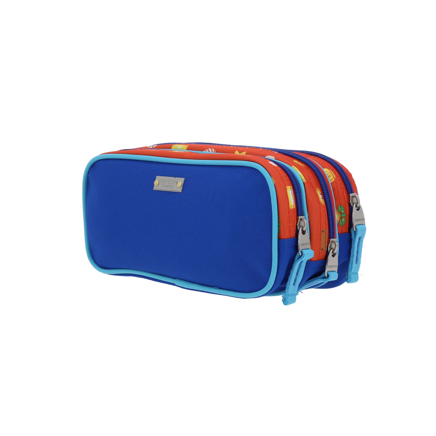 Lapicera Mario Bros by Chenson Roja con Triple Compartimento para Niños 5