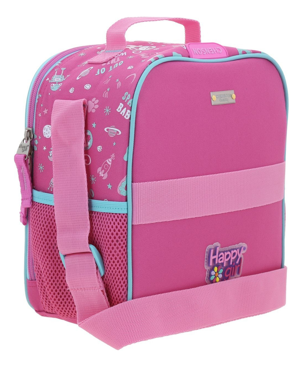Lonchera Escolar Chenson Happy Girl Ajua Hg70158-p Rosa 3