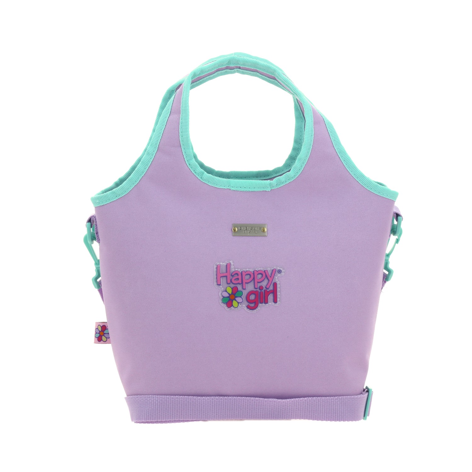 Lonchera escolar Happy Girl by Chenson Violeta con forro térmico 4