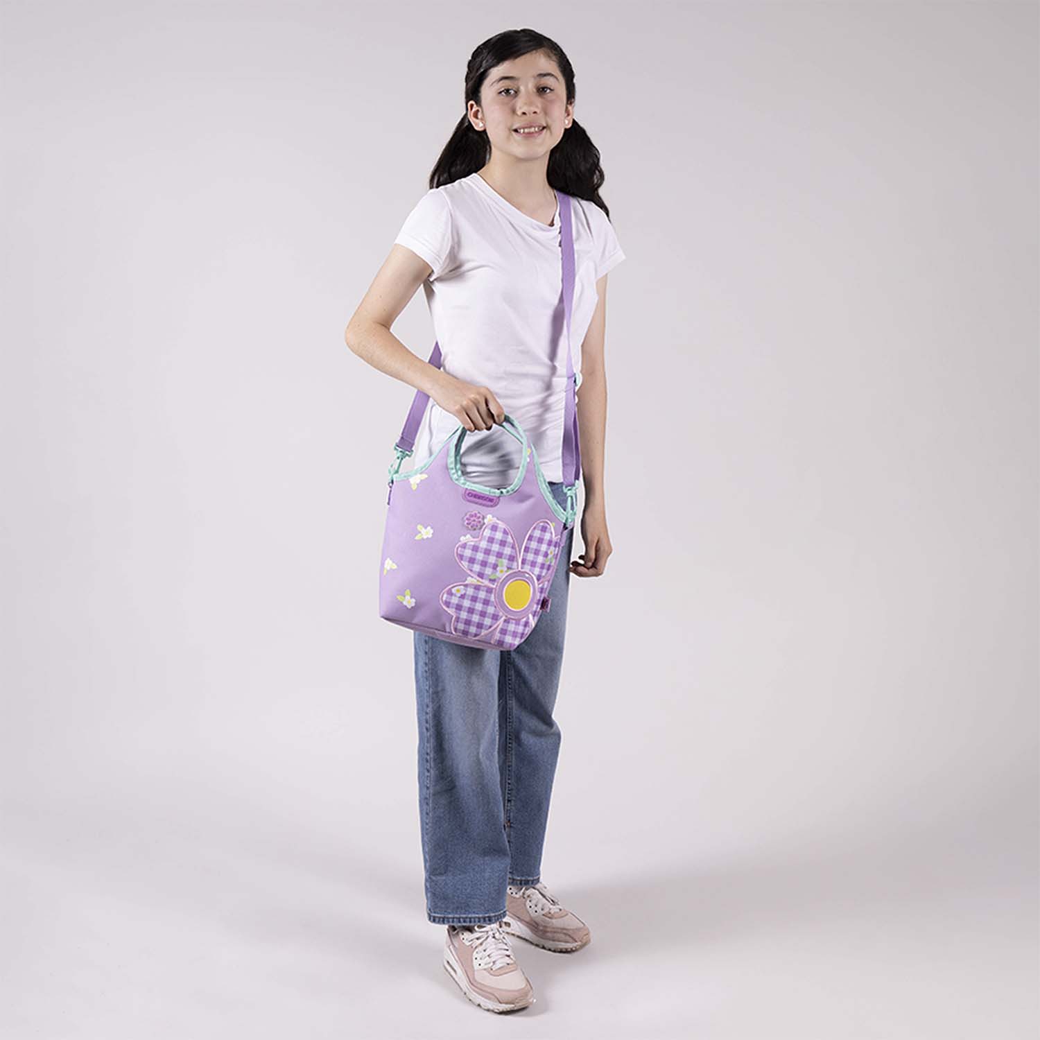 Lonchera escolar Happy Girl by Chenson Violeta con forro térmico - vista 2