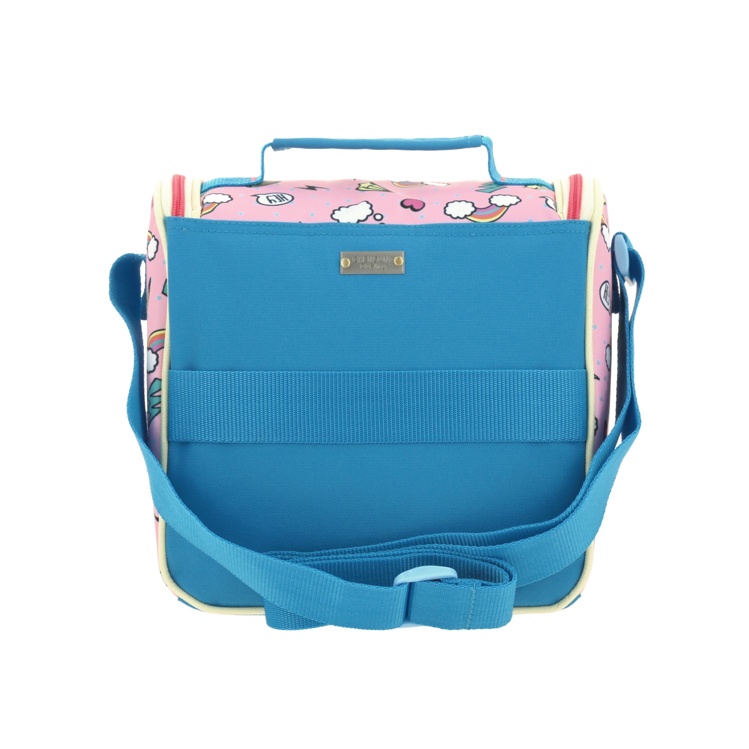 Lonchera escolar Happy Girl Rosa con forro térmico ideal para niñas 4