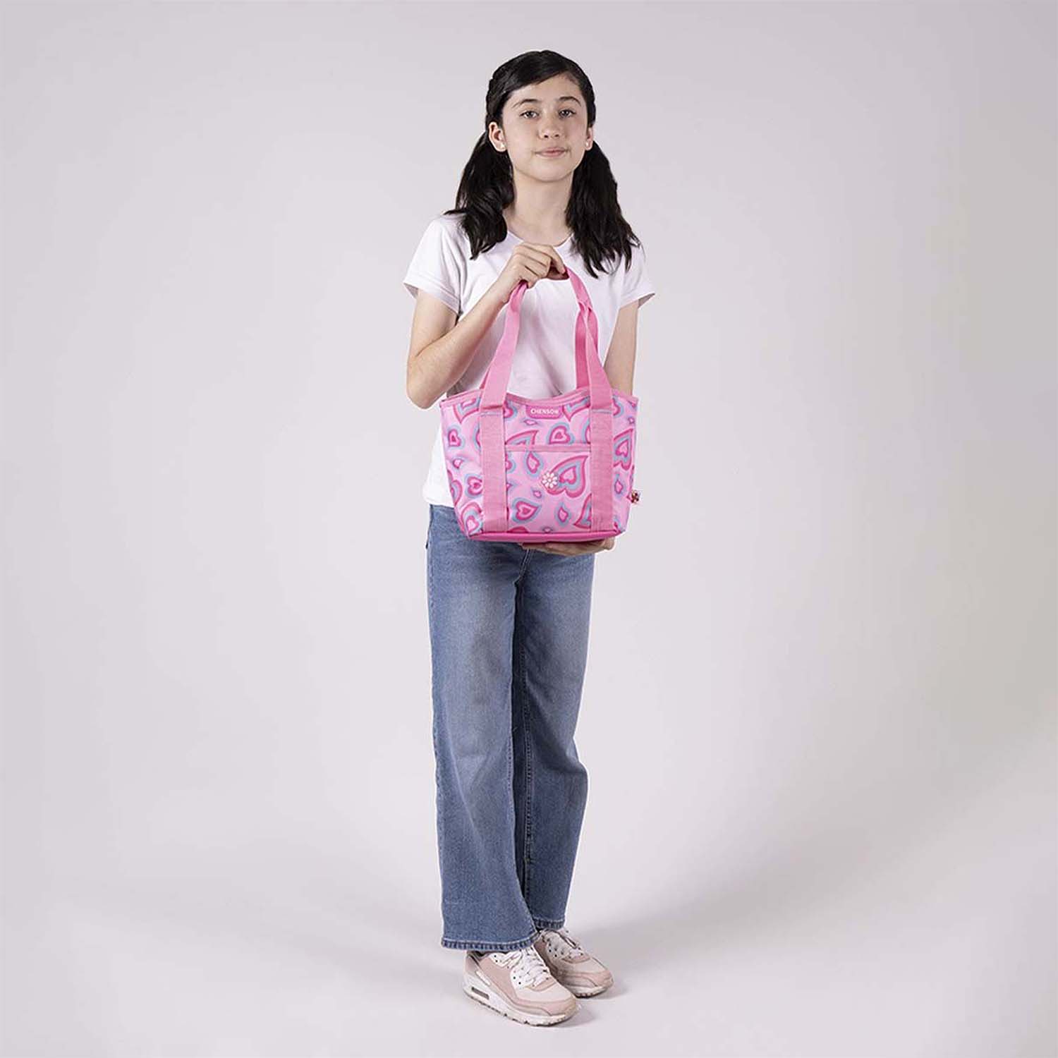 Lonchera escolar Happy Girl rosa térmica para niña – Ideal para primaria - vista 2