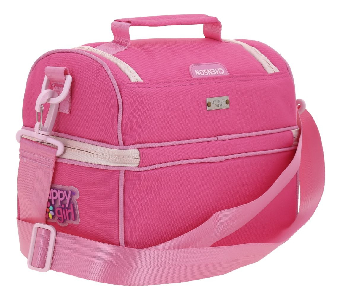 Lonchera Escolar Happy Girl Strong Hg70738-p Rosa Ninas 2