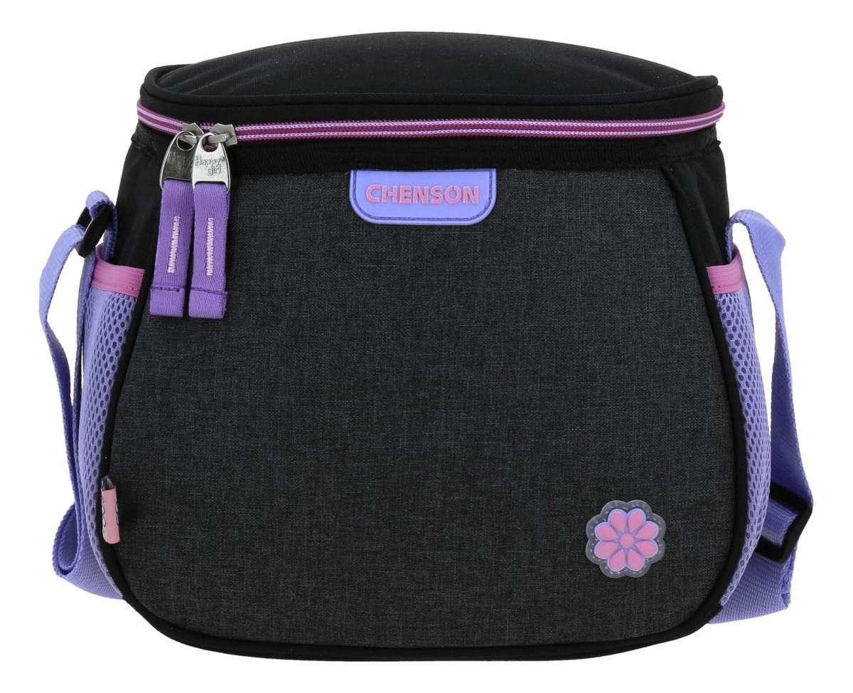 Lonchera Escolar Happy Girl Tarlait Hg70653-3 Color Negro