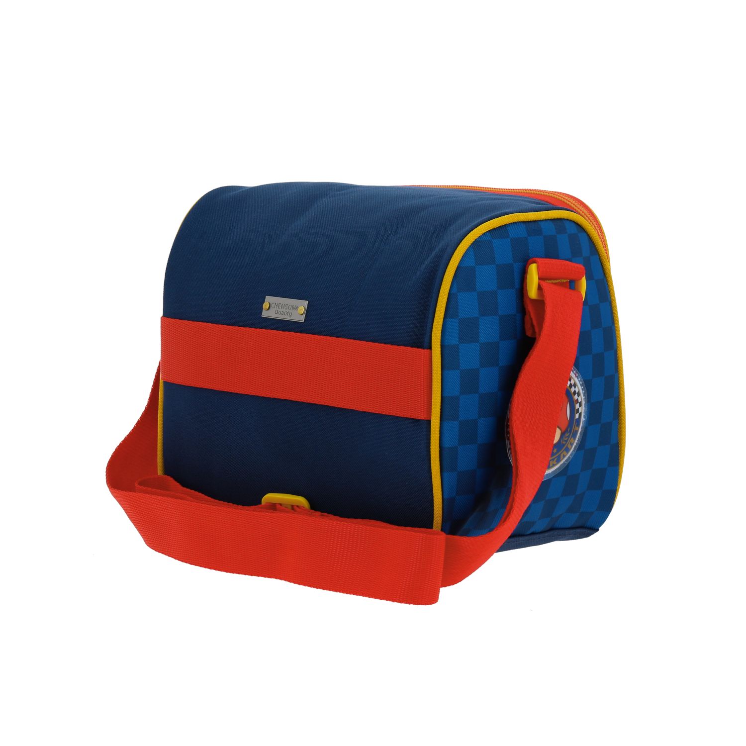 Lonchera escolar Mario Bros by Chenson azul con forro térmico y asa ajustable 5