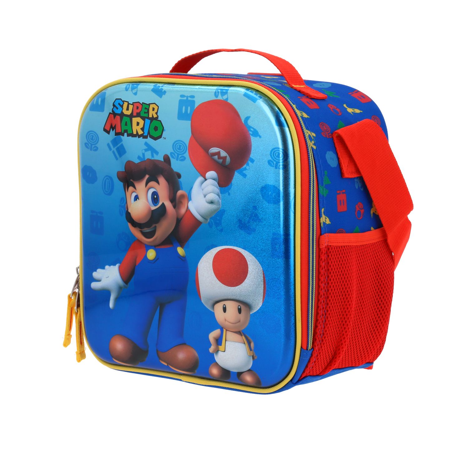 Lonchera escolar Mario Bros by Chenson azul térmica para niños – Ideal para primaria 2