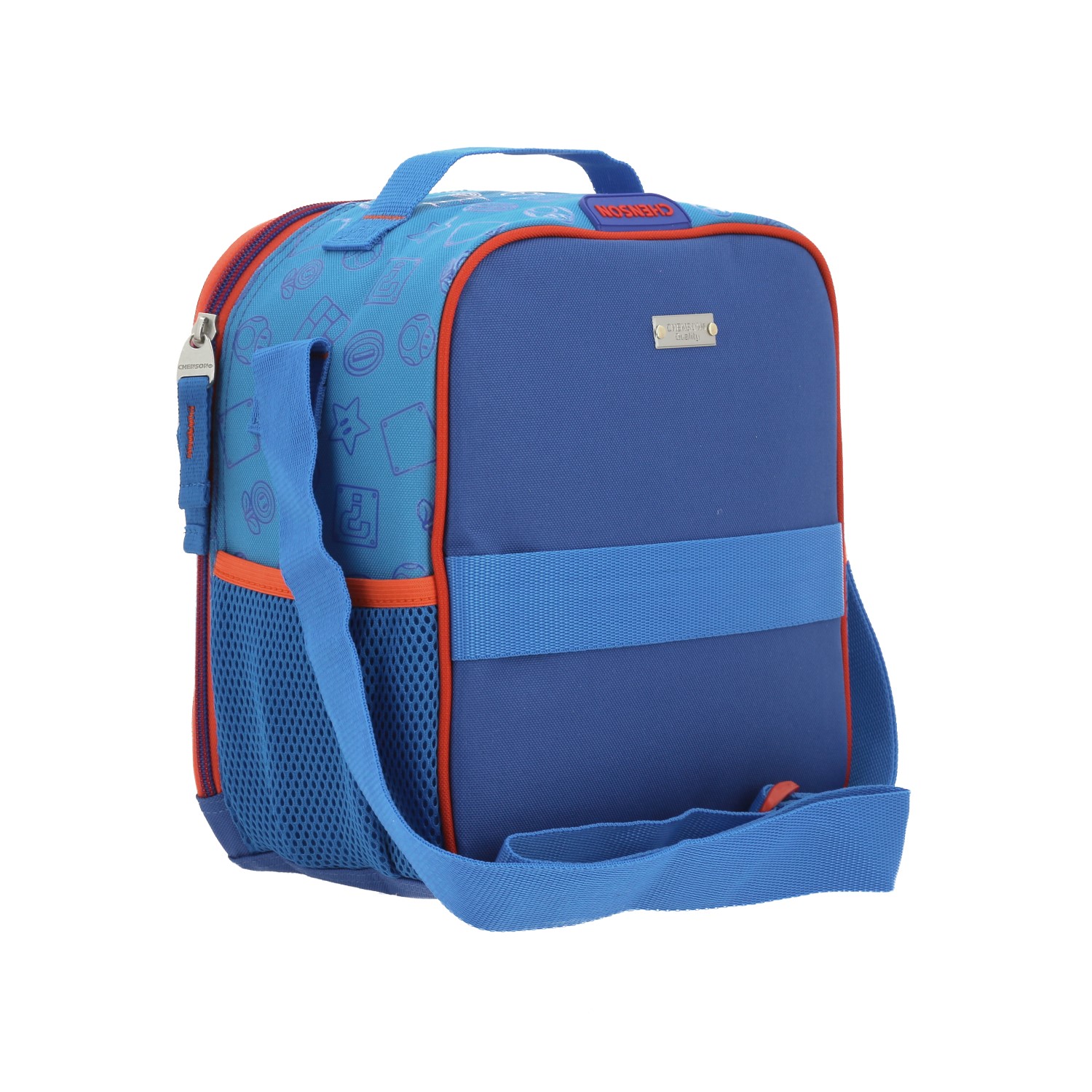 Lonchera escolar Mario Bros by Chenson en azul con forro térmico 3