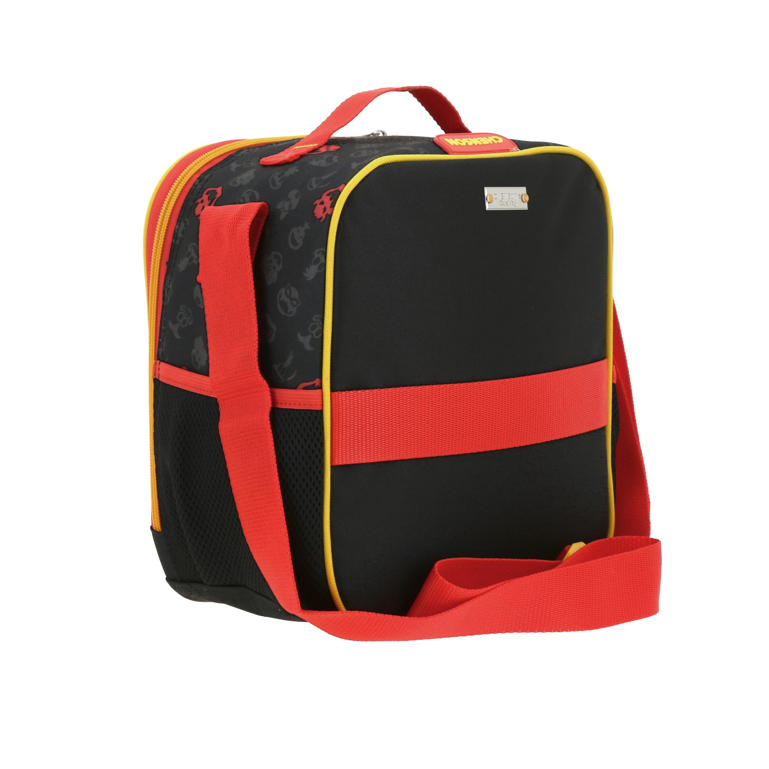 Lonchera escolar Mario Bros by Chenson negra con forro térmico para niños 3