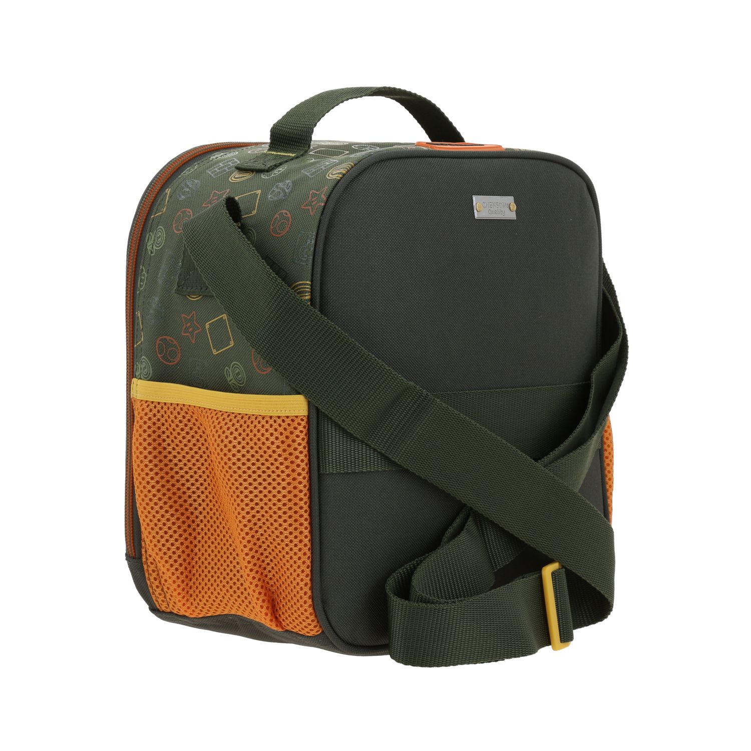 Lonchera escolar Mario Bros by Chenson verde seco, térmica y ajustable 3