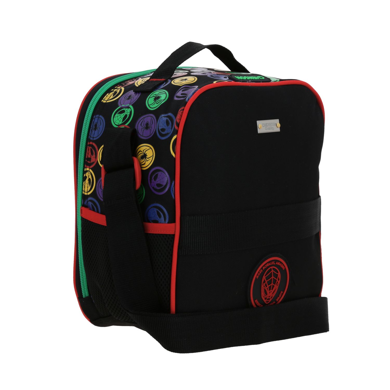 Lonchera escolar Miles Morales by Chenson, negra y térmica para niños 3