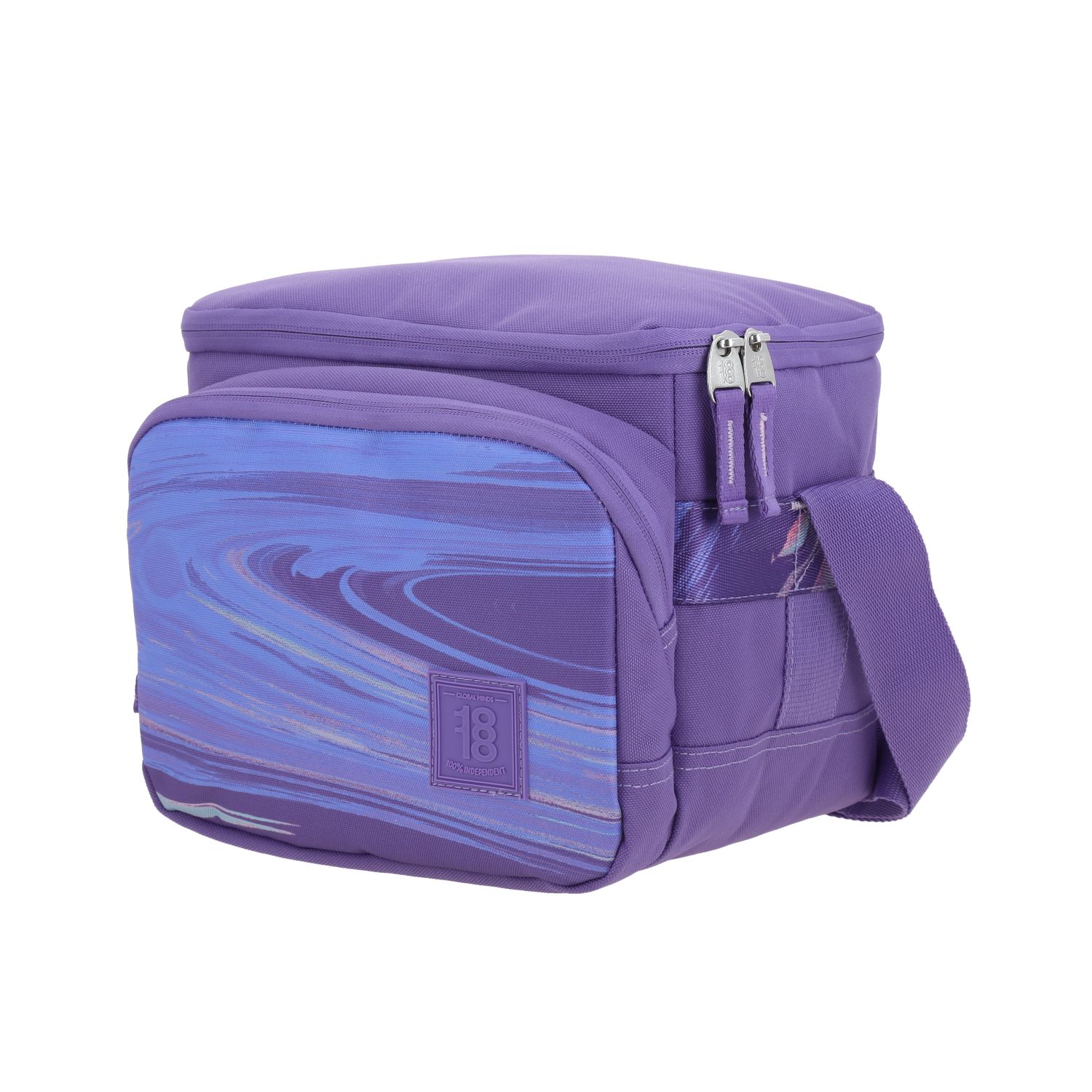 Lonchera escolar térmica 1818 by Chenson violeta con cierre ajustable 2