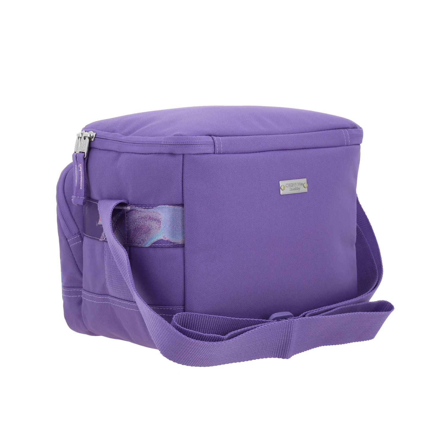 Lonchera escolar térmica 1818 by Chenson violeta con cierre ajustable 3