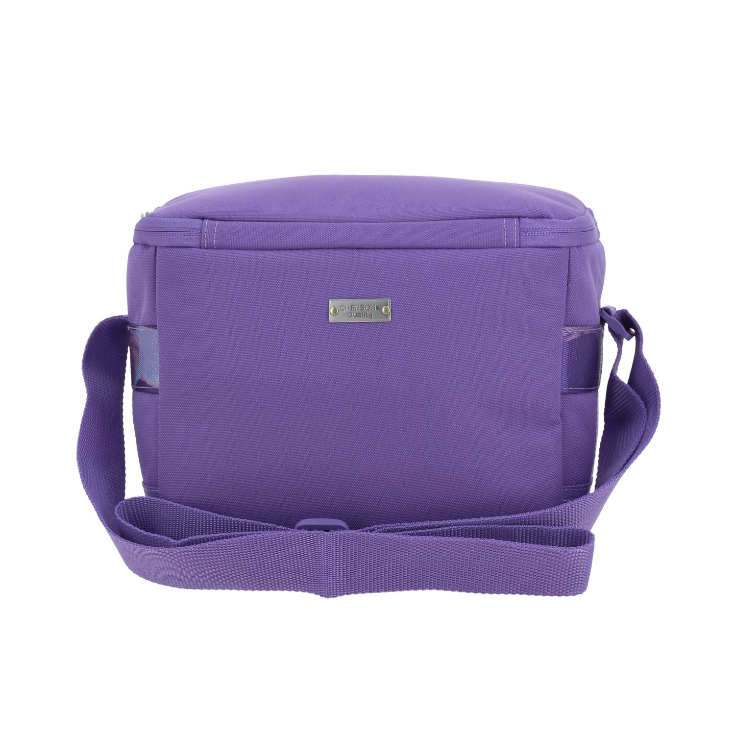 Lonchera escolar térmica 1818 by Chenson violeta con cierre ajustable 4