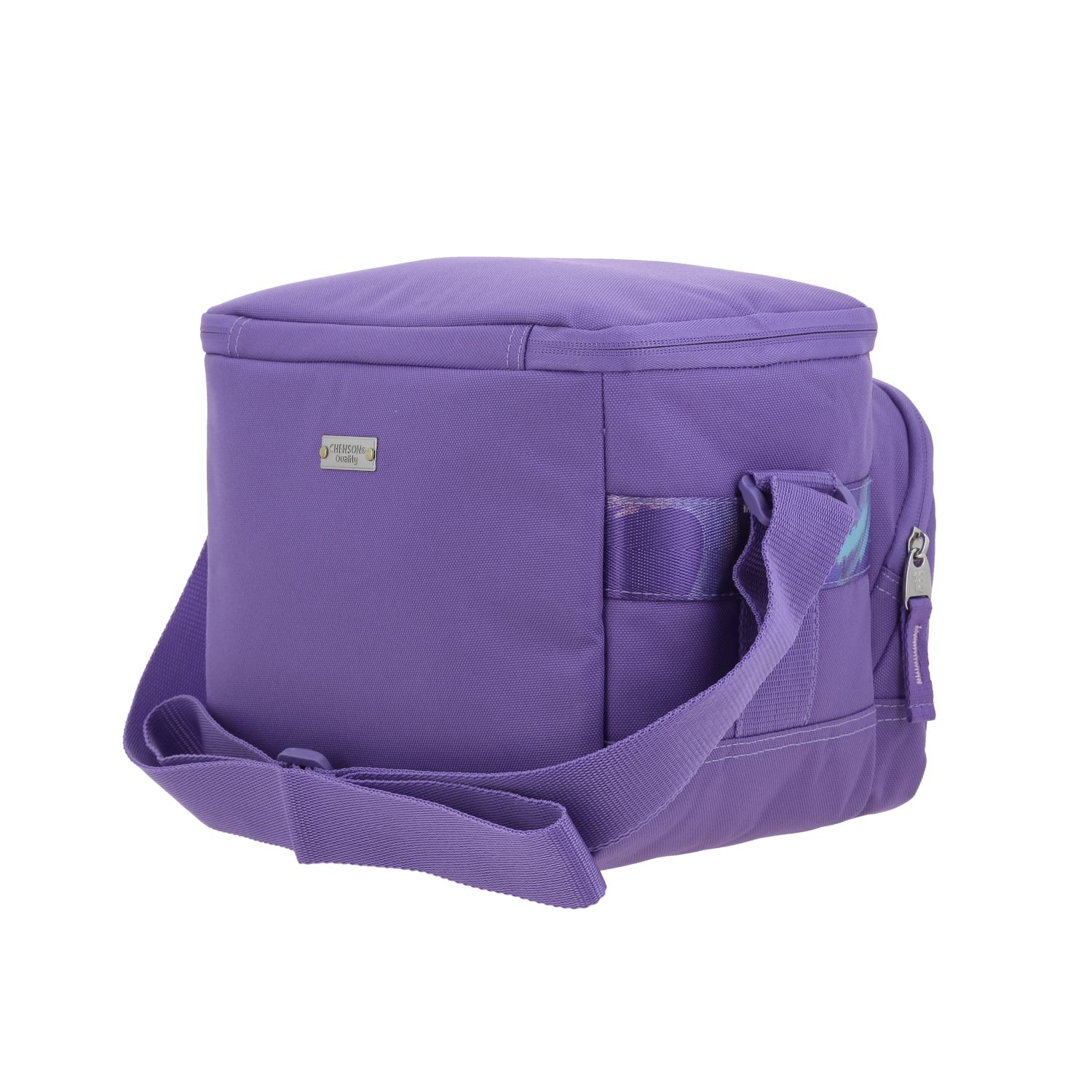 Lonchera escolar térmica 1818 by Chenson violeta con cierre ajustable 5