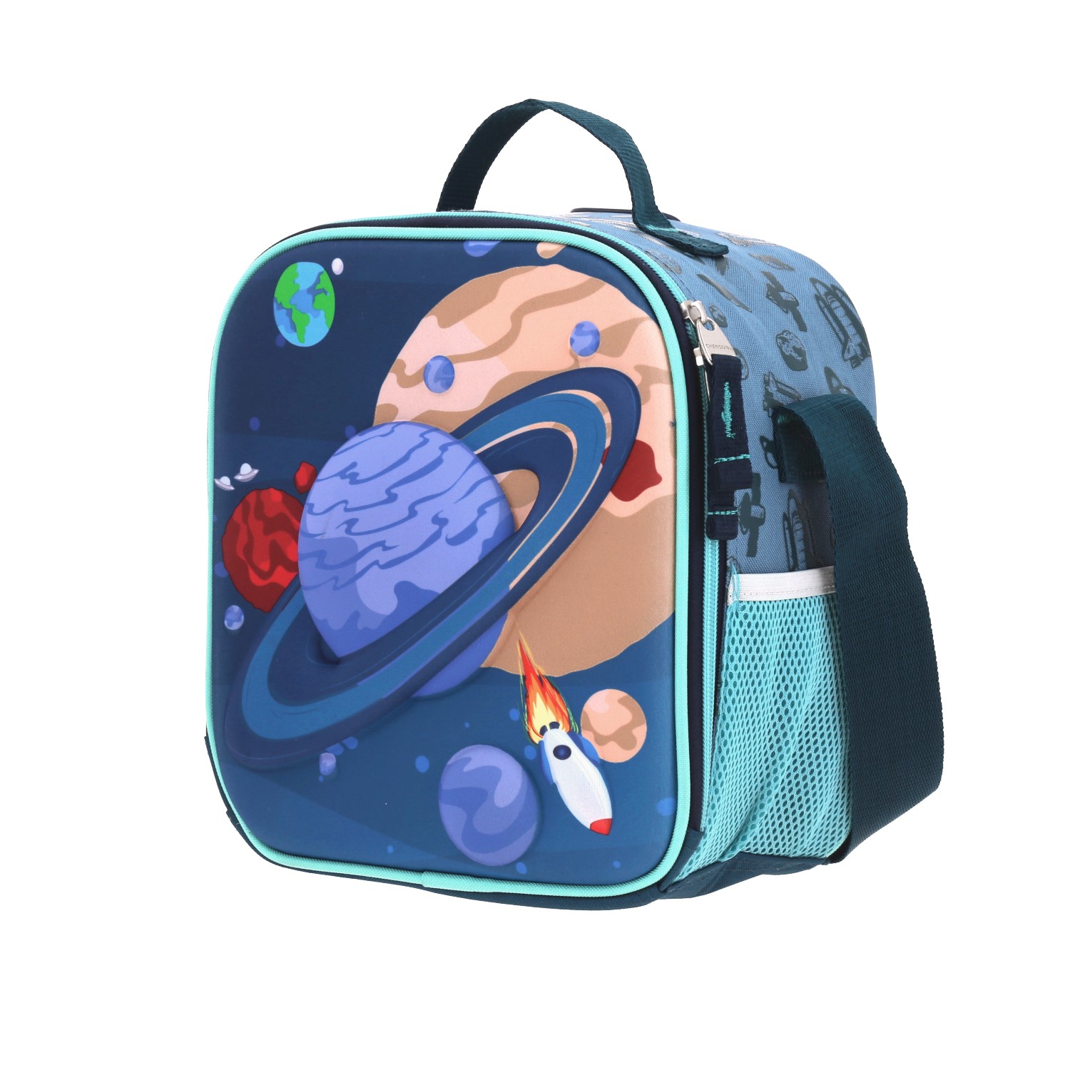 Lonchera escolar térmica Chenson Original azul con asa ajustable 2