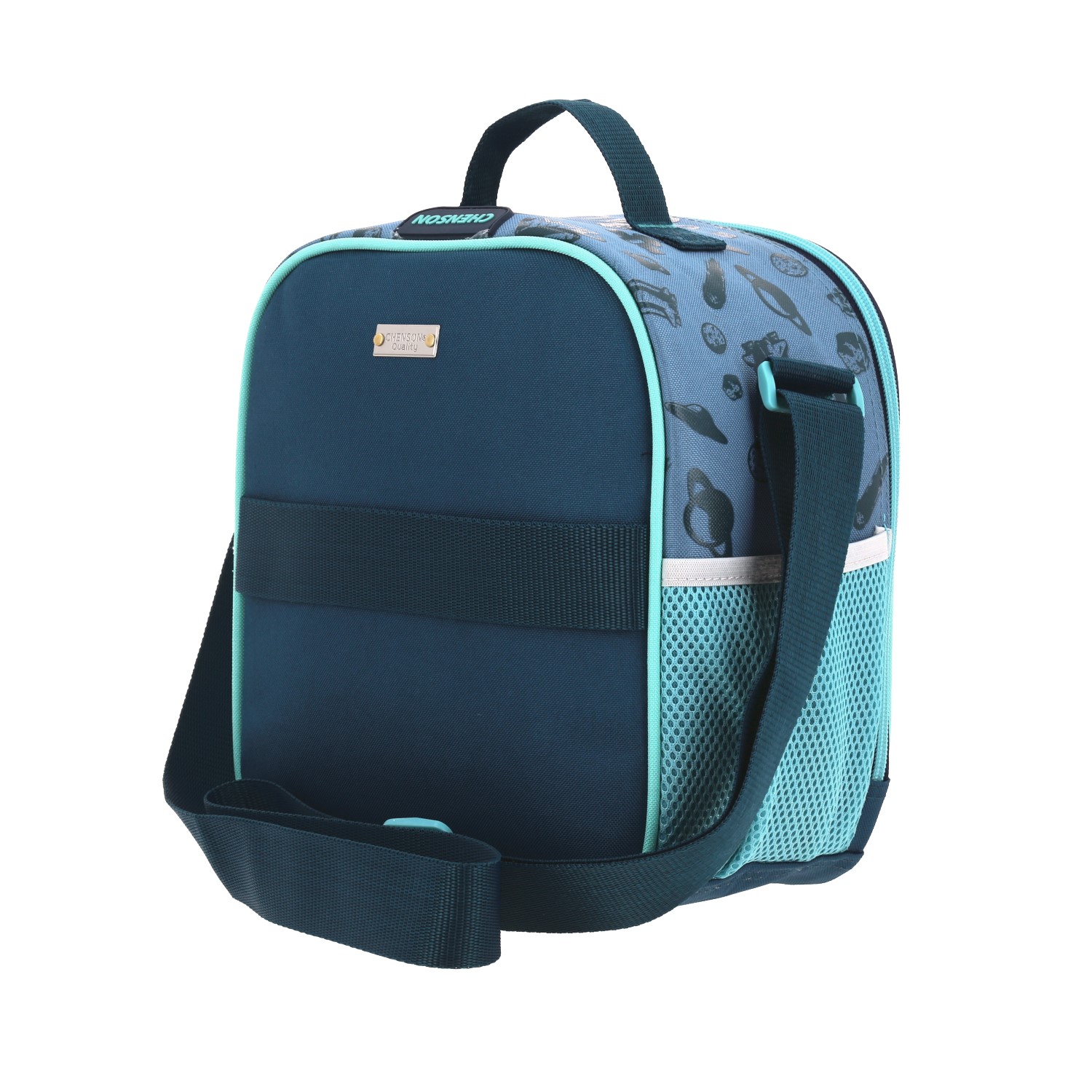 Lonchera escolar térmica Chenson Original azul con asa ajustable 5