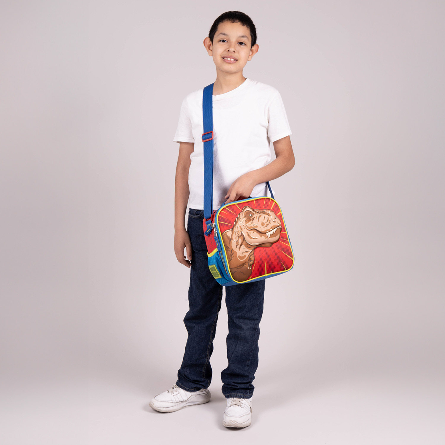 Lonchera escolar térmica Chenson Original roja con compartimento amplio - vista 2