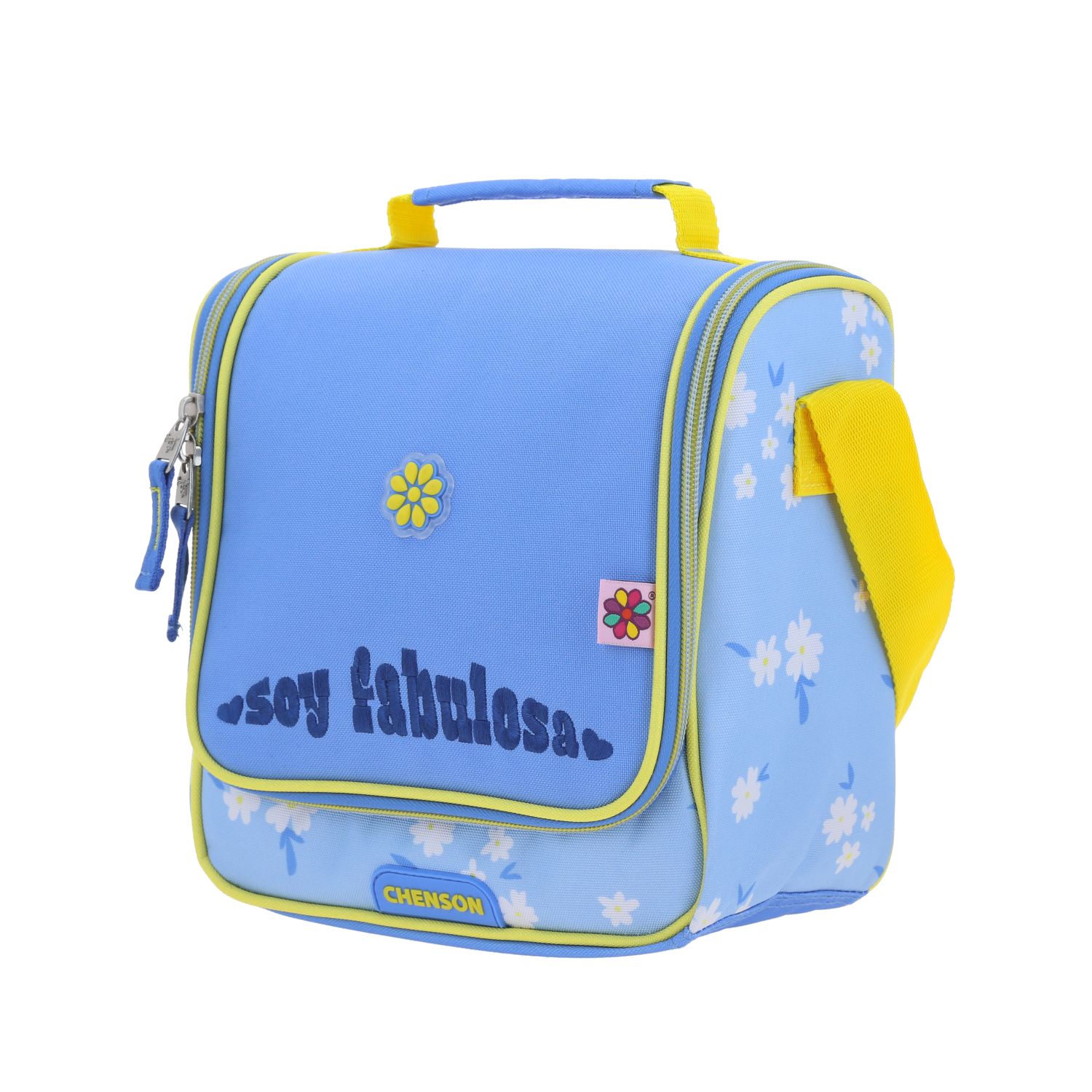 Lonchera escolar térmica Happy Girl azul para niña – Ideal para la escuela 2