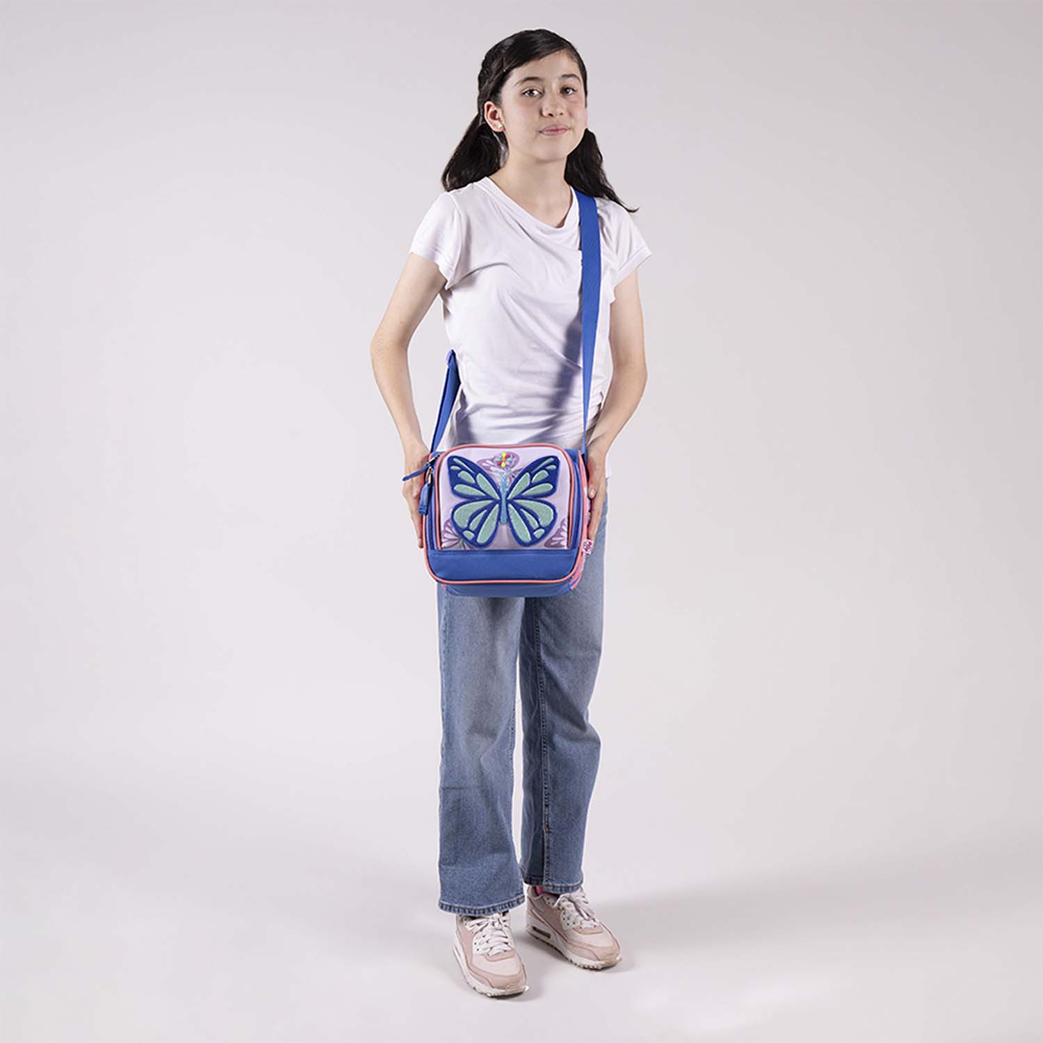 Lonchera escolar térmica Happy Girl Azul para niña – Ideal para primaria - vista 2