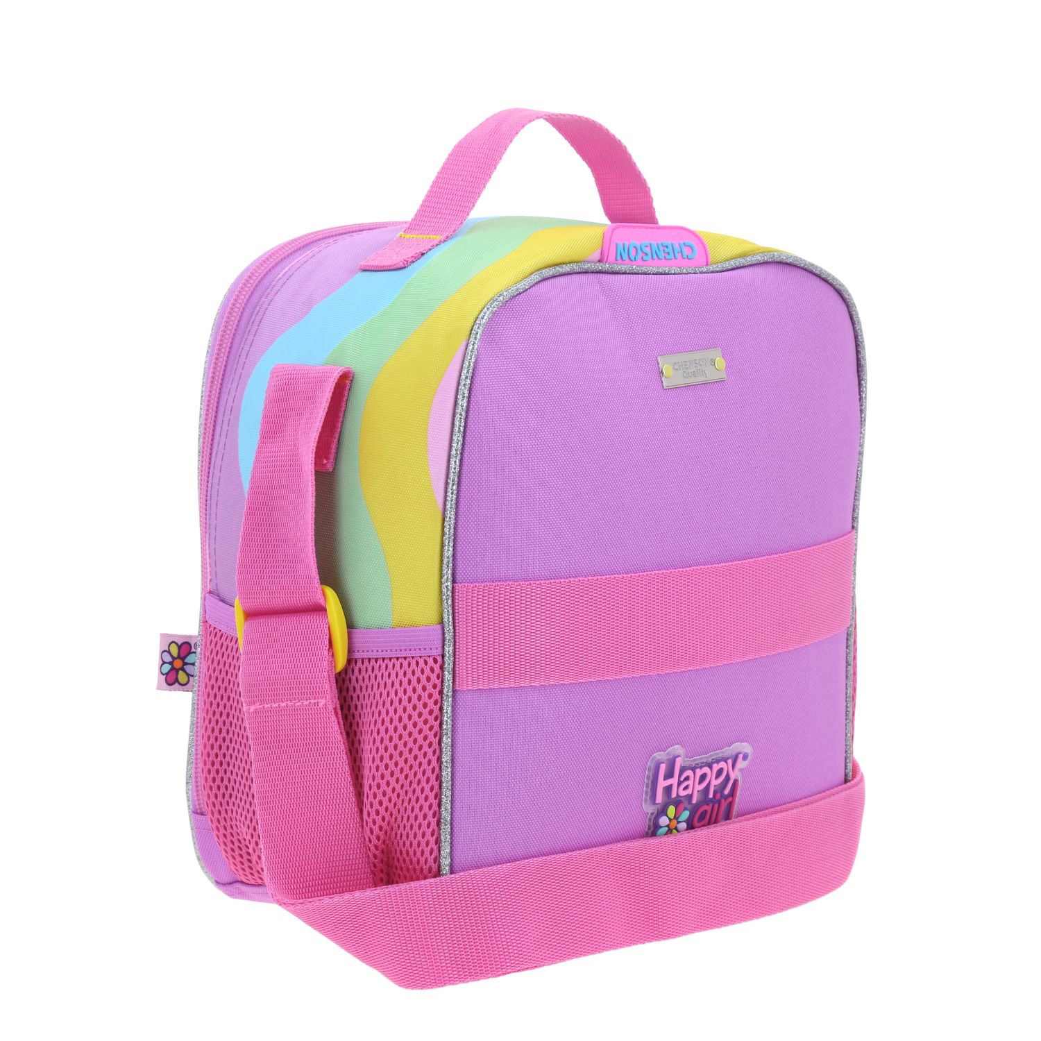 Lonchera escolar térmica Happy Girl by Chenson multicolor para niña – ¡Ideal para el regreso a clases! 3