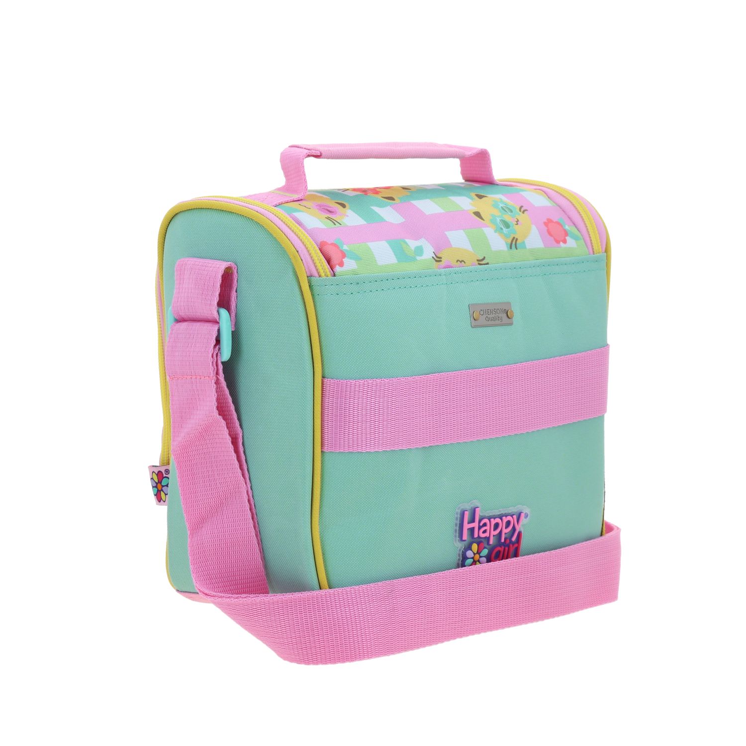 Lonchera escolar térmica Happy Girl by Chenson Rosa para niña – ¡Perfecta para la escuela! 3